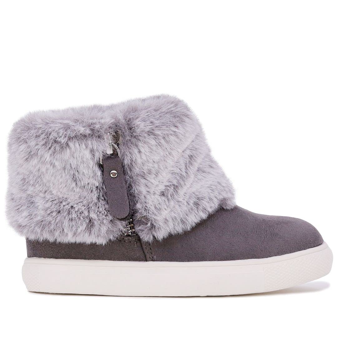 London Fog Girls' Toddler Fashion Boots - Fur Lined Winter Boots for Warmth & Style | Perfect for Cold Weather Playdates & Outdoor Adventures