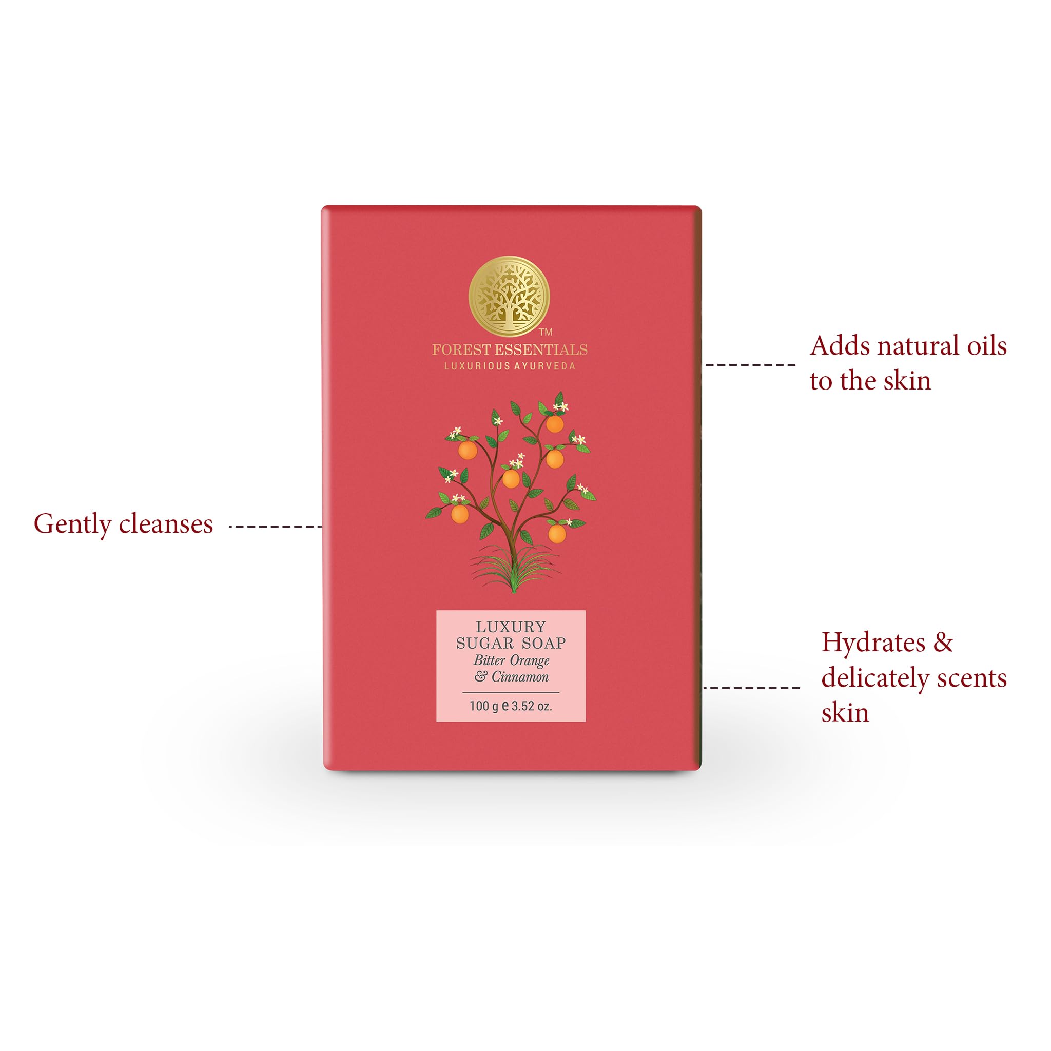 Forest Essentials Luxury Ayurvedic Sugar Soap with Bitter Orange & Cinnamon + Delicate Facial Cleanser with Kashmiri Saffron & Neem - Organic Skincare Combo for Glowing Skin & Deep Cleansing | Perfect for Daily Face & Body Care Routine