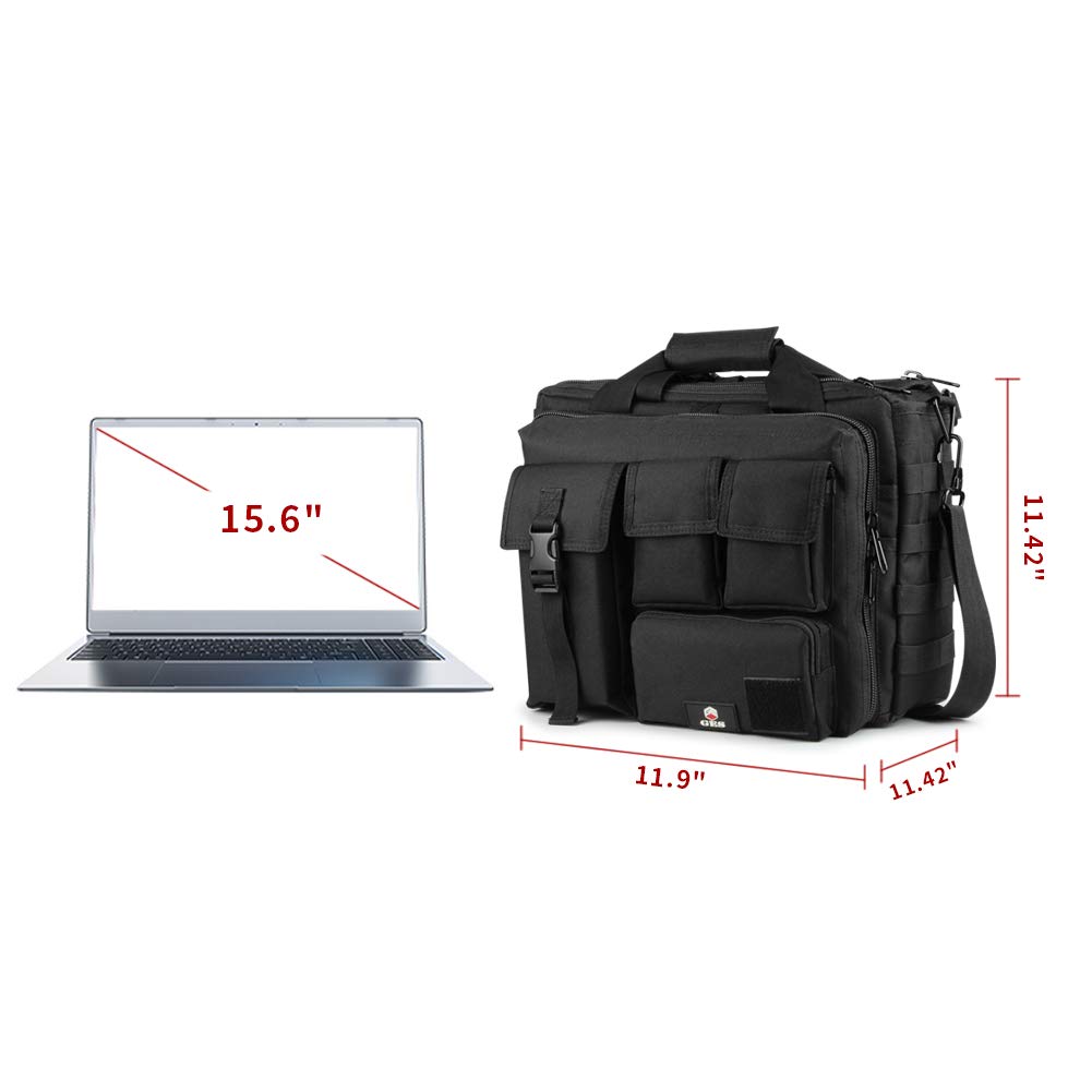 15.6 Inch Tactical Messenger Bag for Men - Military Style Durable Briefcase with Laptop Compartment | Perfect for Business, Travel & Outdoor Adventures