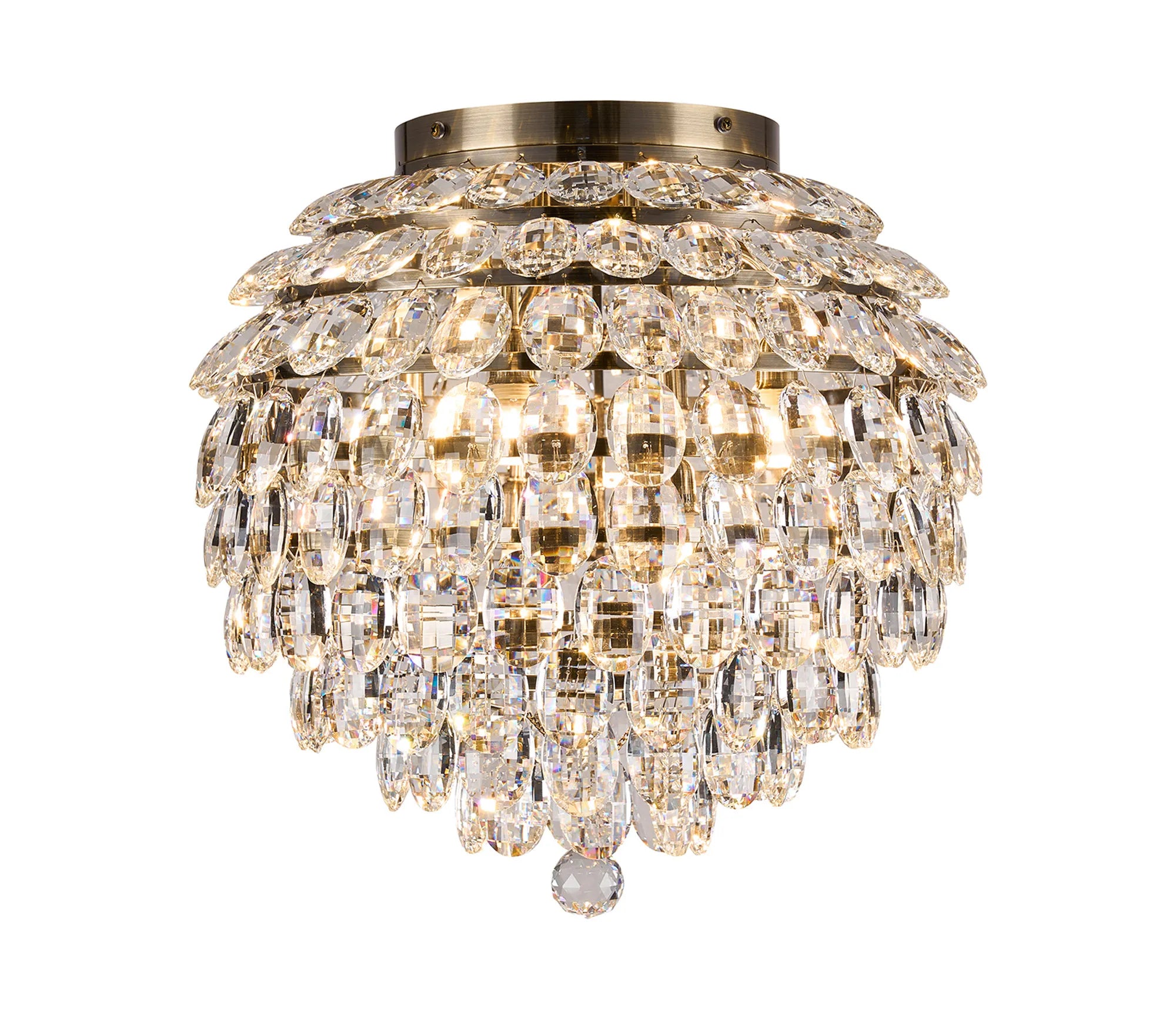 Antique Brass & Clear