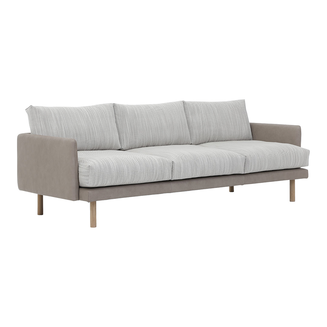 Emo 3-Seater Sofa - Modern Fabric Couch for Living Room, Comfortable Sectional Sofa with Soft Cushions - Perfect for Family Gatherings & Movie Nights