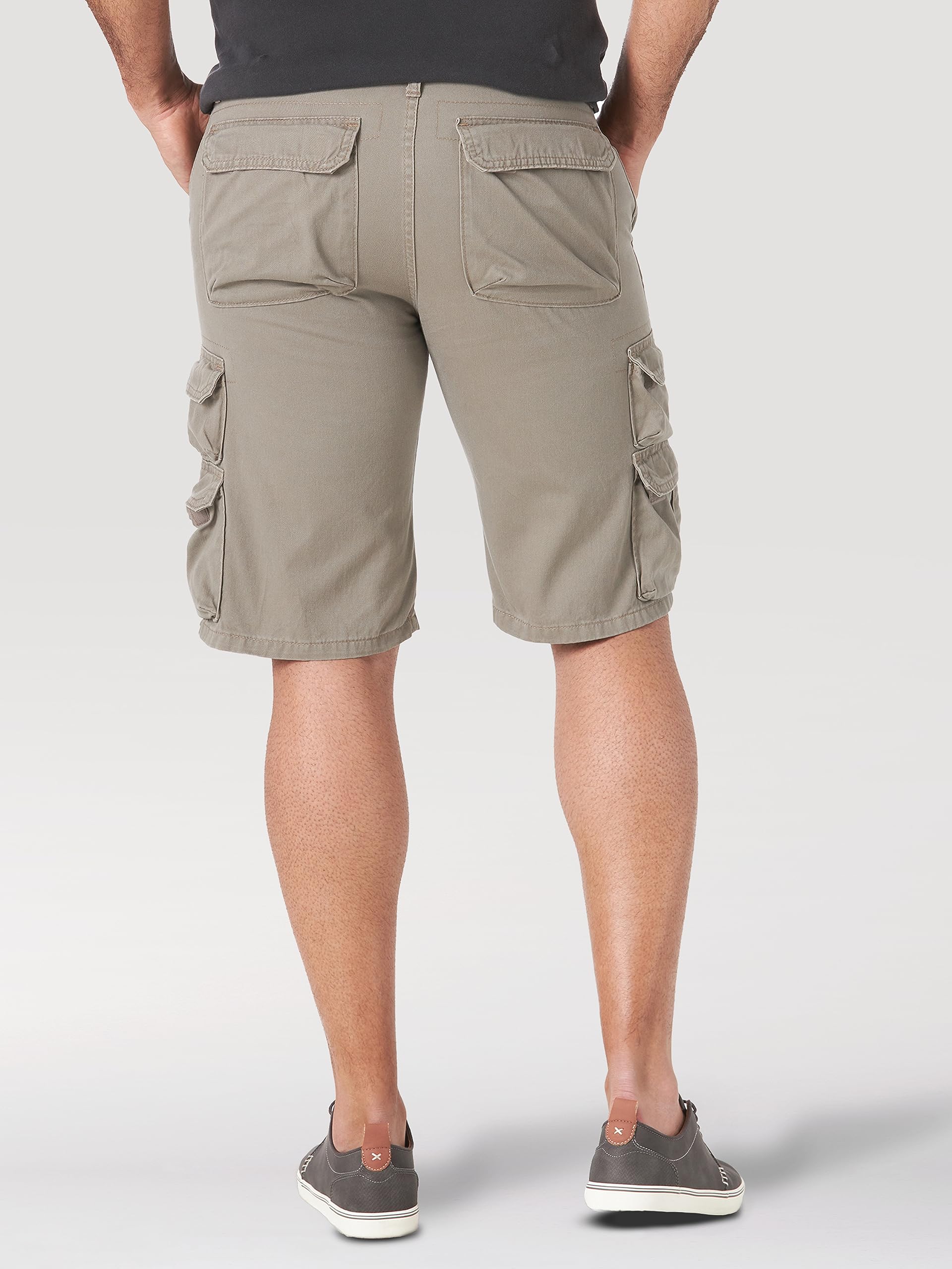 Wrangler Authentics Men's Premium Twill Cargo Shorts - Durable Comfort Fit Casual & Outdoor Wear for Hiking, Camping, and Summer Activities