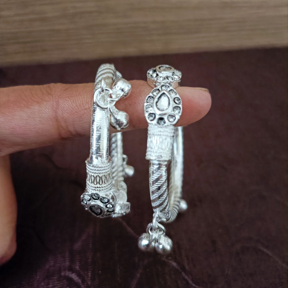 925 Sterling Silver Unisex Baby Bangle Bracelet Set - Hypoallergenic & Safe for Newborns - Perfect for Christening, Baby Shower Gifts & First Birthday Presents