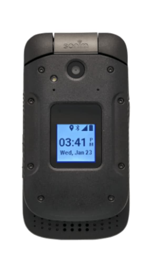 Sonim XP3 4G LTE Ultra Rugged Flip Phone - 8GB Memory, 5MP Camera, Bluetooth & Wi-Fi - AT&T GSM Compatible - Certified Renewed Black - Perfect for Construction, Outdoor Adventures & Emergency Use