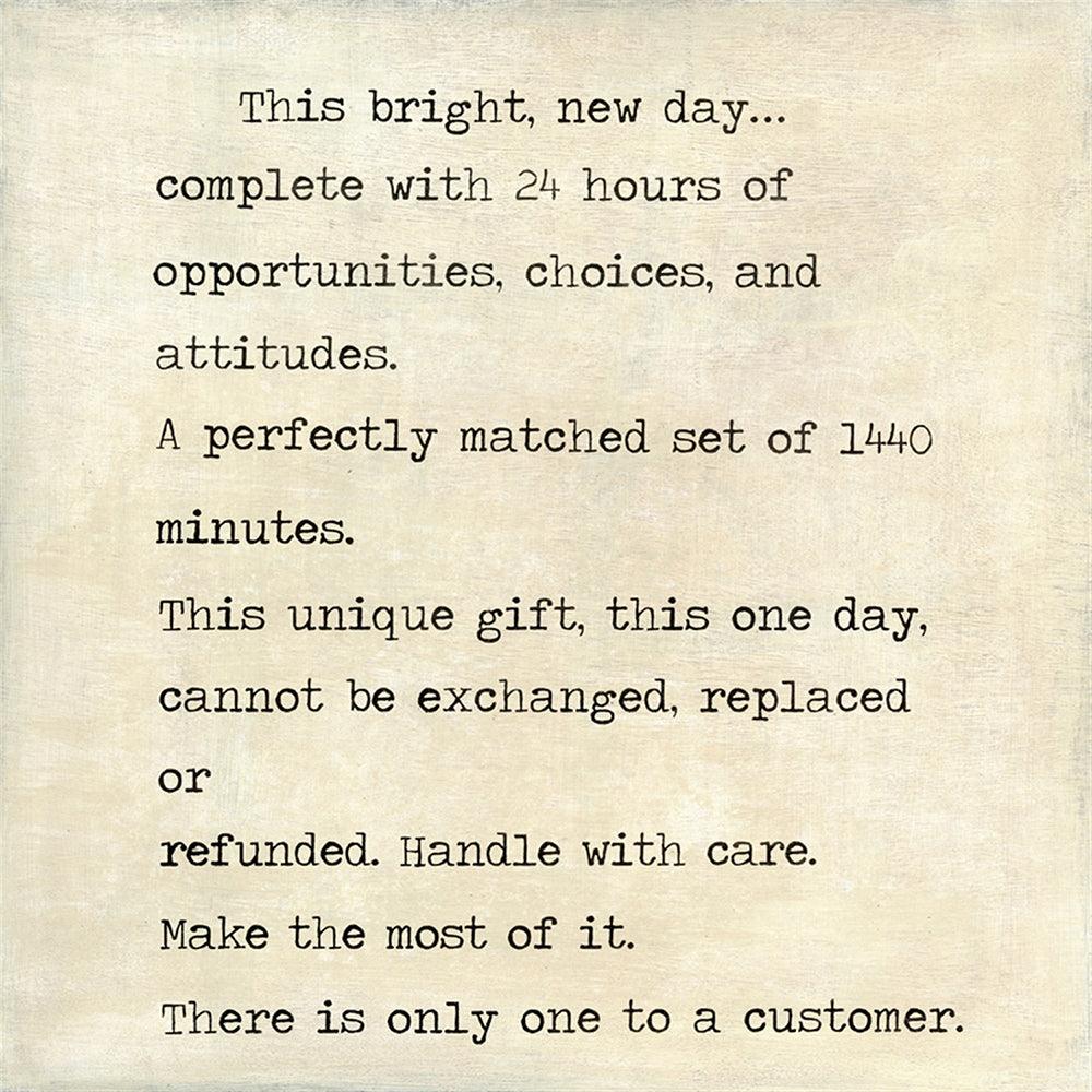 Bright New Day Art Print - Modern Wall Decor for Living Room, Bedroom & Office - Inspirational Home Decor Gift Idea