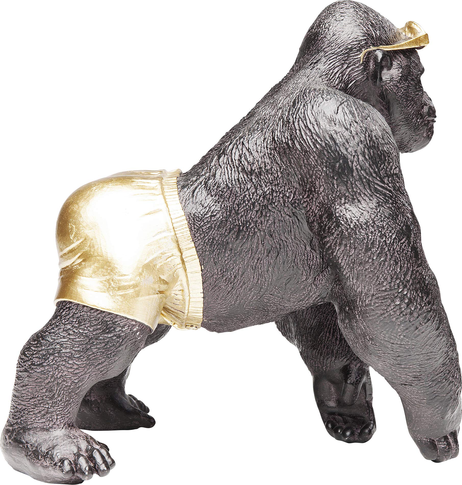 Kare Deco Gorilla at The Beach 20cm Resin Figurine - Perfect for Home Decor, Office Desk, and Beach-Themed Party Decorations