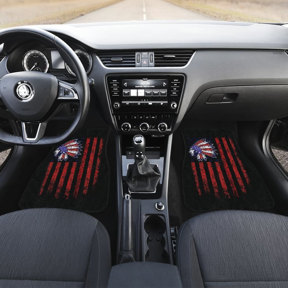 Premium Native American Flag Car Floor Mats - All-Weather Protection for SUVs, Trucks & Sedans - Perfect for Road Trips, Daily Commutes & Outdoor Adventures