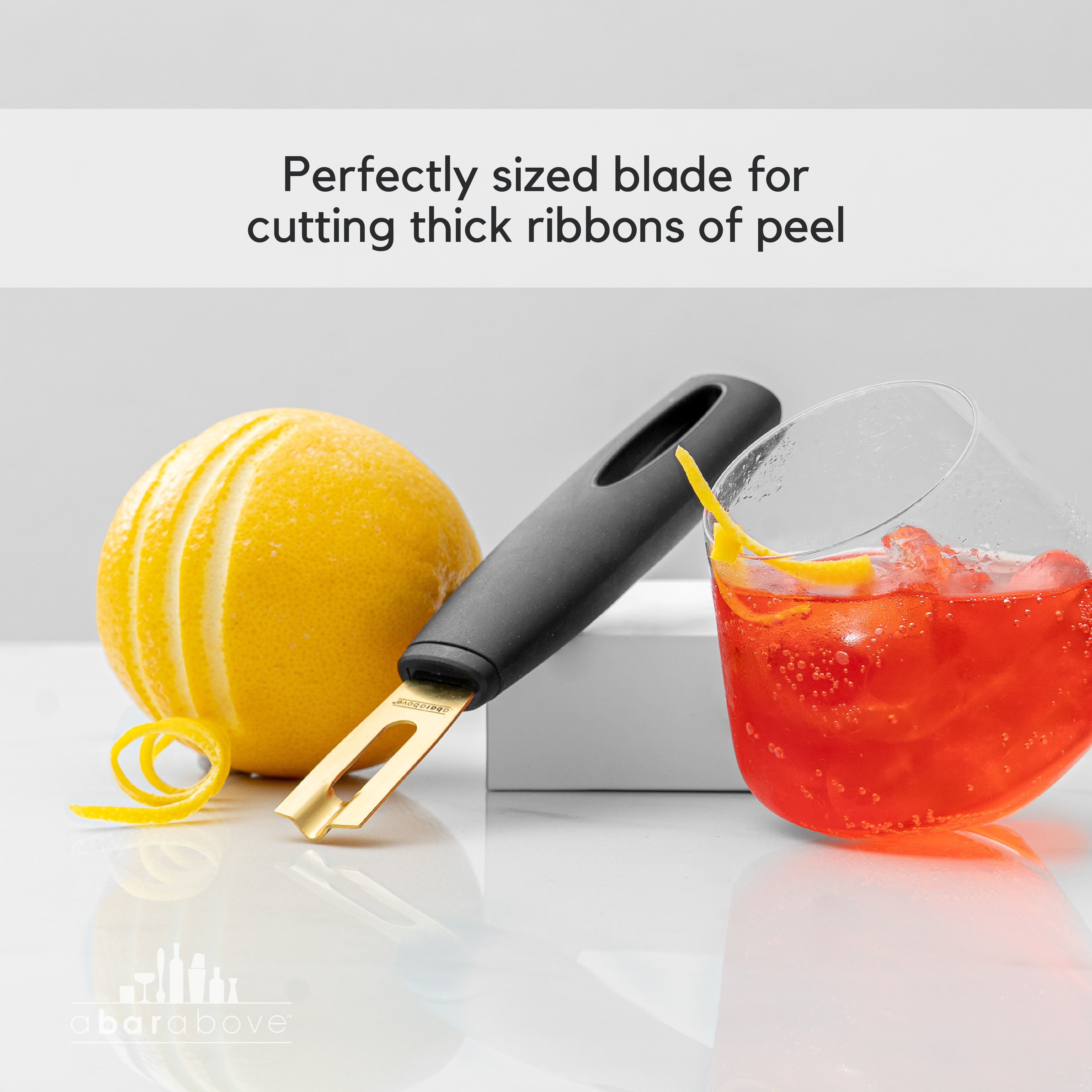 Premium Gold Channel Knife - Professional Bar Tool for Crafting Citrus Twists & Garnishes - Perfect for Cocktails, Bartending & Home Mixology