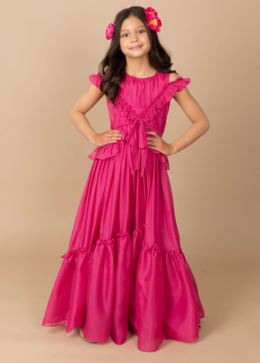 Emmy Fuchsia Dress for Women - Elegant Party & Evening Gown | Perfect for Weddings, Prom, Cocktail Events & Special Occasions