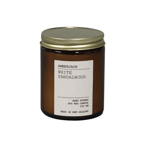 Premium White Sandalwood Scented Soy Wax Candle - Small Size for Home, Office, Meditation & Relaxation - Eco-Friendly Aromatherapy Gift