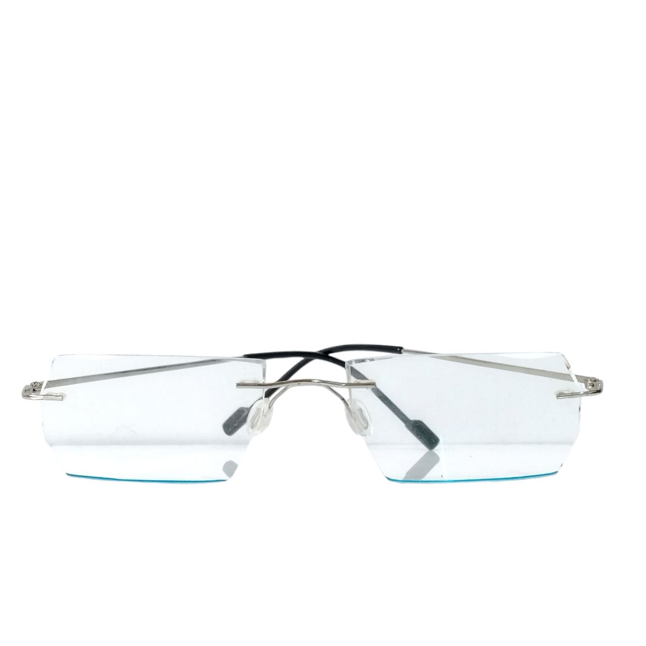 Premium Silver Rimless Reading Glasses for Men & Women - Lightweight & Stylish for Office, Reading, and Computer Use