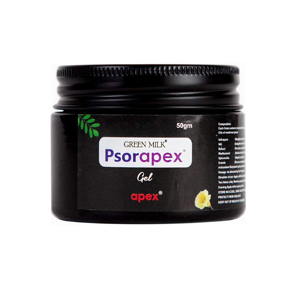 Psorapex Gel for Psoriasis Relief - Natural Green Milk Formula for Dry, Itchy Skin - Soothes & Hydrates for Daily Skincare