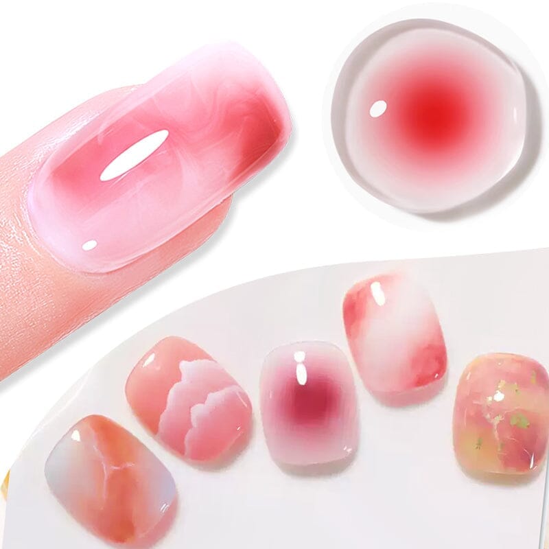 Clear Watercolor Gel Polish 15ml - Long Lasting UV/LED Nail Polish for Salon & Home Manicures - Perfect for Nail Art & DIY Designs