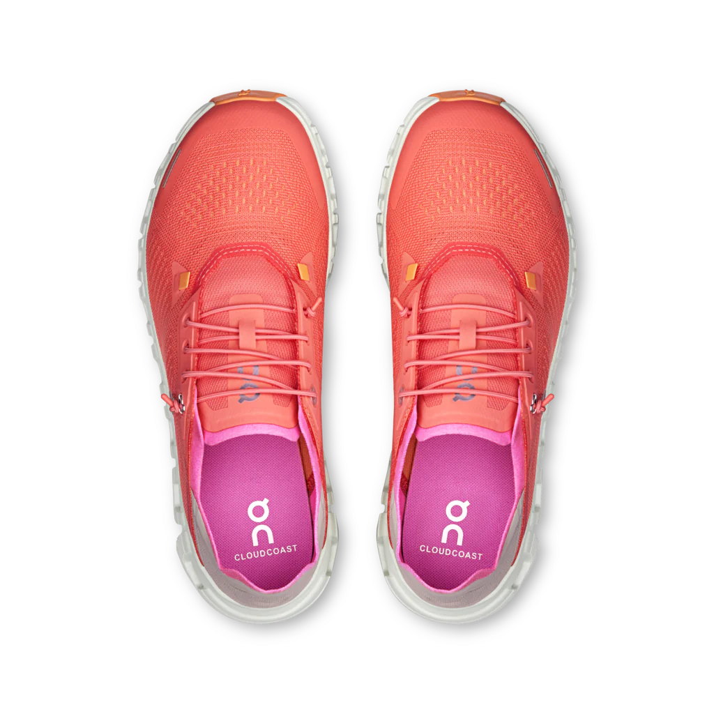 ON Women's Cloud 6 Coast Running Shoes - Lightweight & Comfortable Salmon/Pearl Color - Perfect for Jogging, Gym Workouts & Daily Walking