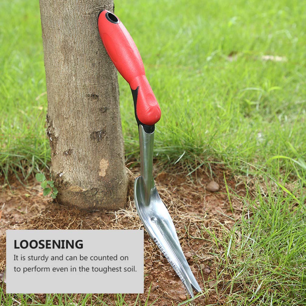 DOITOOL 1pc Stainless Steel Weeding Tool - Heavy Duty Garden Shovel, Root Remover & Extractor for Efficient Weed Removal - Perfect for Home Gardening, Lawn Care & Landscaping