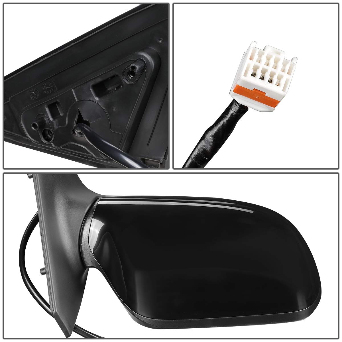 OE Style Power Side View Mirror Compatible with 2006-2007 Mazda Mazdaspeed 6 - Auto Dynasty MA1320143 MA1321143 Pair - Perfect for Replacement & Enhanced Visibility While Driving