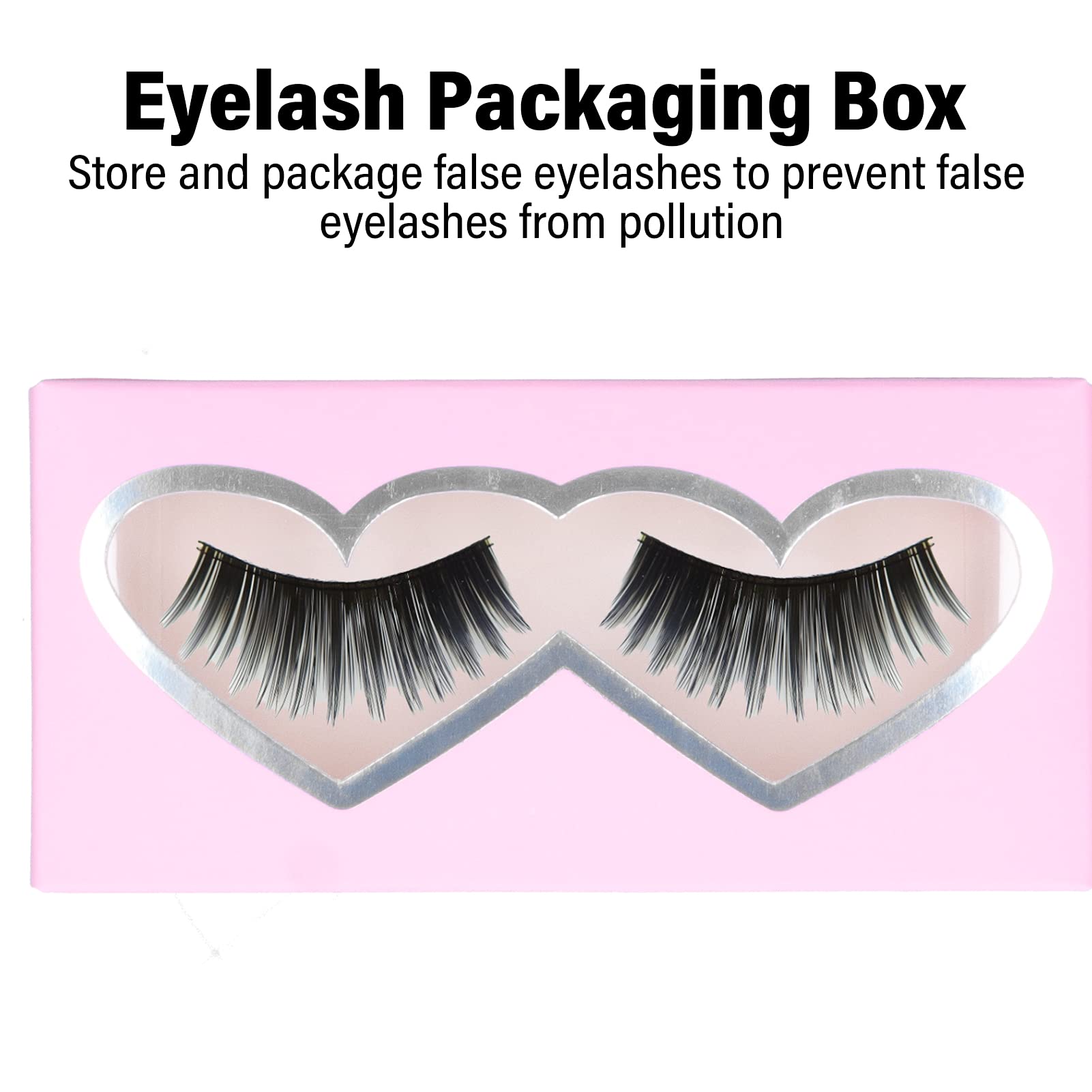 False Eyelash Storage Box - Durable Paper Eyelash Holder Case for Women | Empty Eyelash Packaging Organizer | Perfect for Home, Salon & Travel Makeup Storage (D23)
