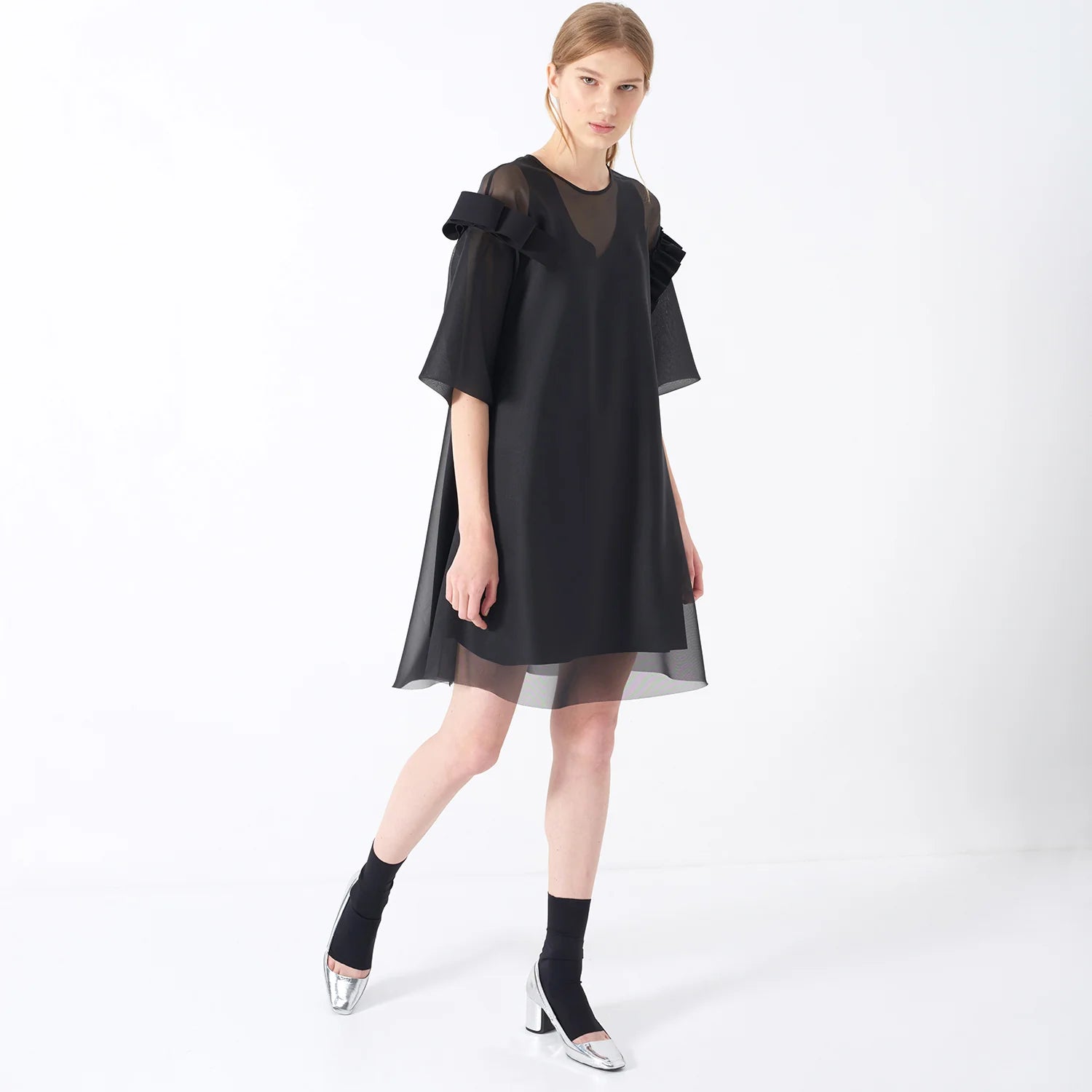 Cyngus Black Dress for Women - Elegant & Comfortable Formal Wear for Office, Party & Evening Events