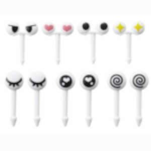 Anime-Themed Food Picks - Cute Japanese-Style Eye Design Sushi Picks for Bento, Desserts, and Party Snacks