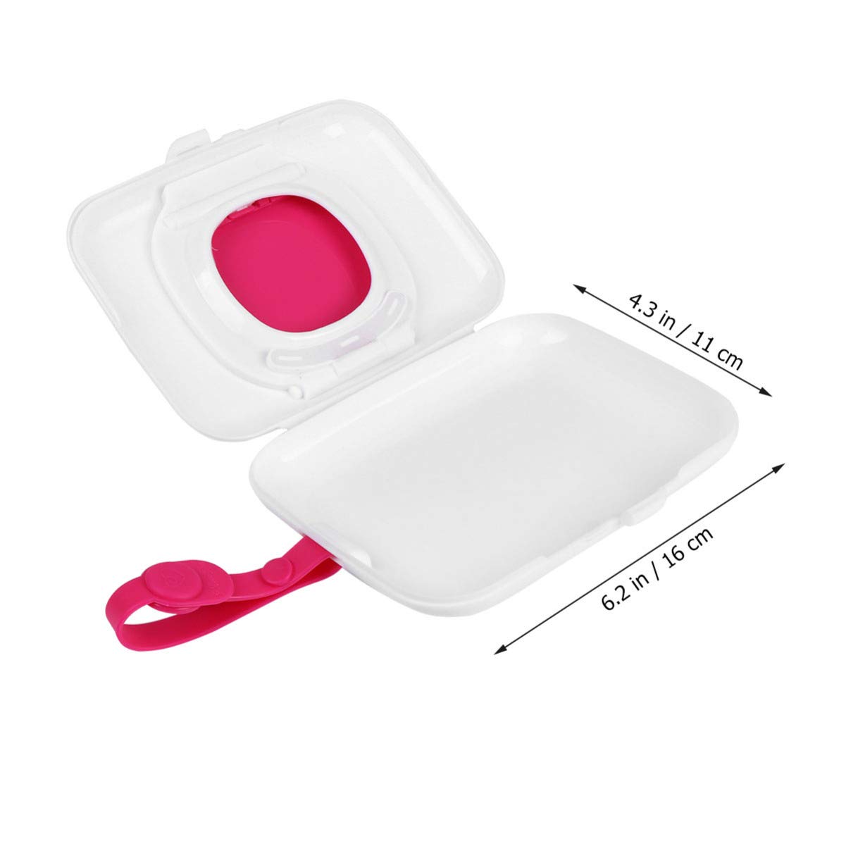 Portable Baby Wipes Dispenser Holder - Travel-Friendly Refillable Tissue Case Box for Home, Office & Car - Compact Wipes Carrying Case for Diaper Bags, Strollers & On-the-Go Parents
