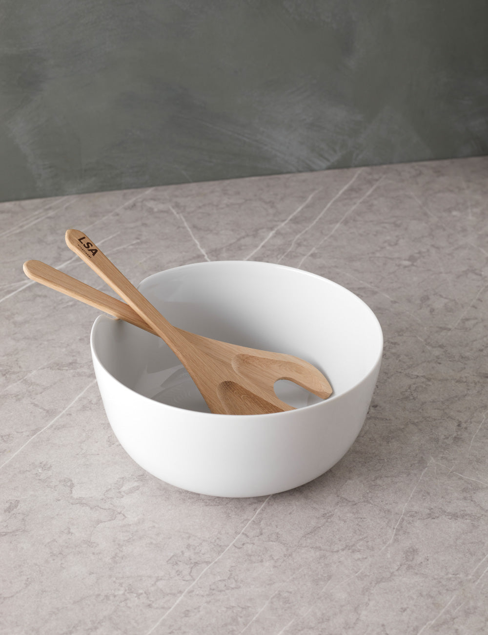 Premium Dine Bowl Set & Oak Serving Trays by LSA International - Elegant Tableware for Dinner Parties, Entertaining & Home Decor