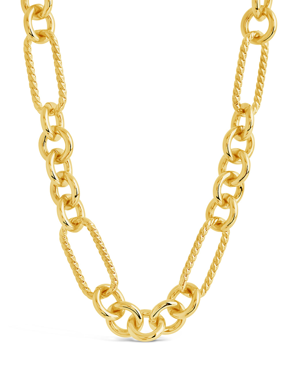 Fianna Mixed Chain Link Necklace for Women - Trendy Layered Gold & Silver Chunky Necklace Jewelry - Perfect for Casual Wear, Date Night & Gift Giving