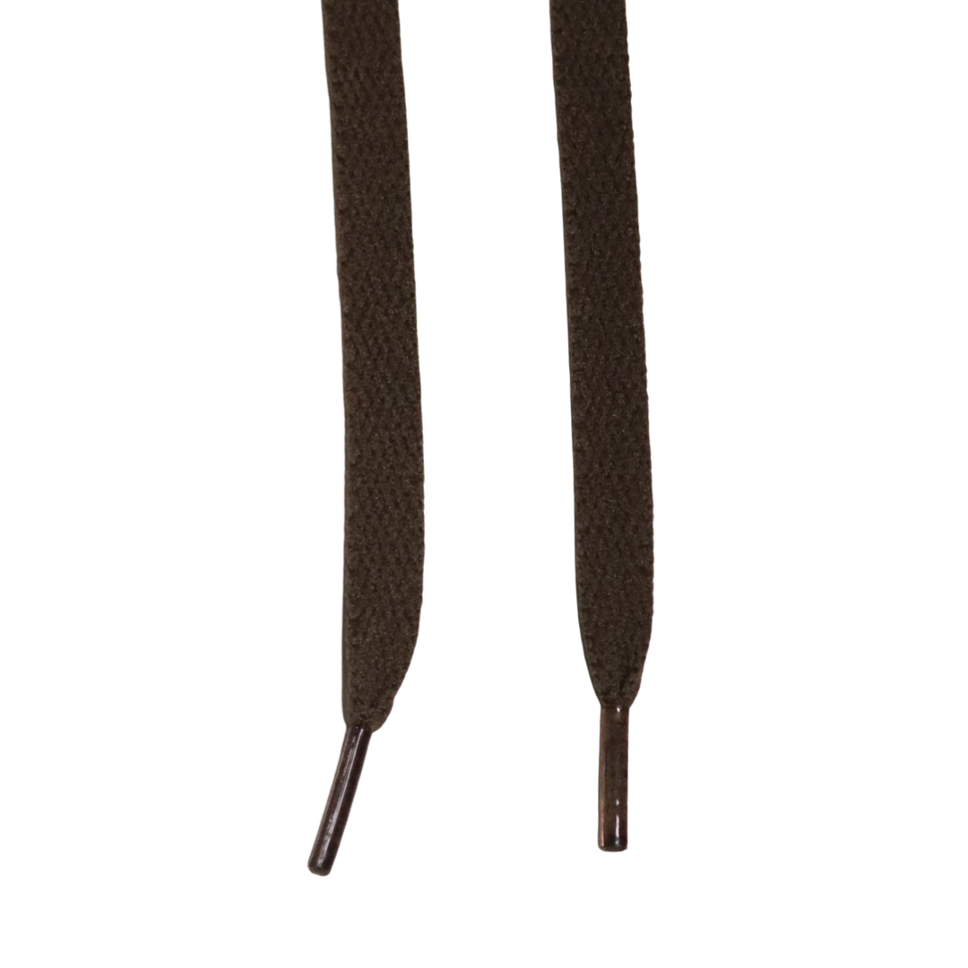 Solemate Standard Flat Shoelaces - Mocha Brown 110cm (43 Inches) - Durable & Stylish for Sneakers, Boots & Casual Shoes