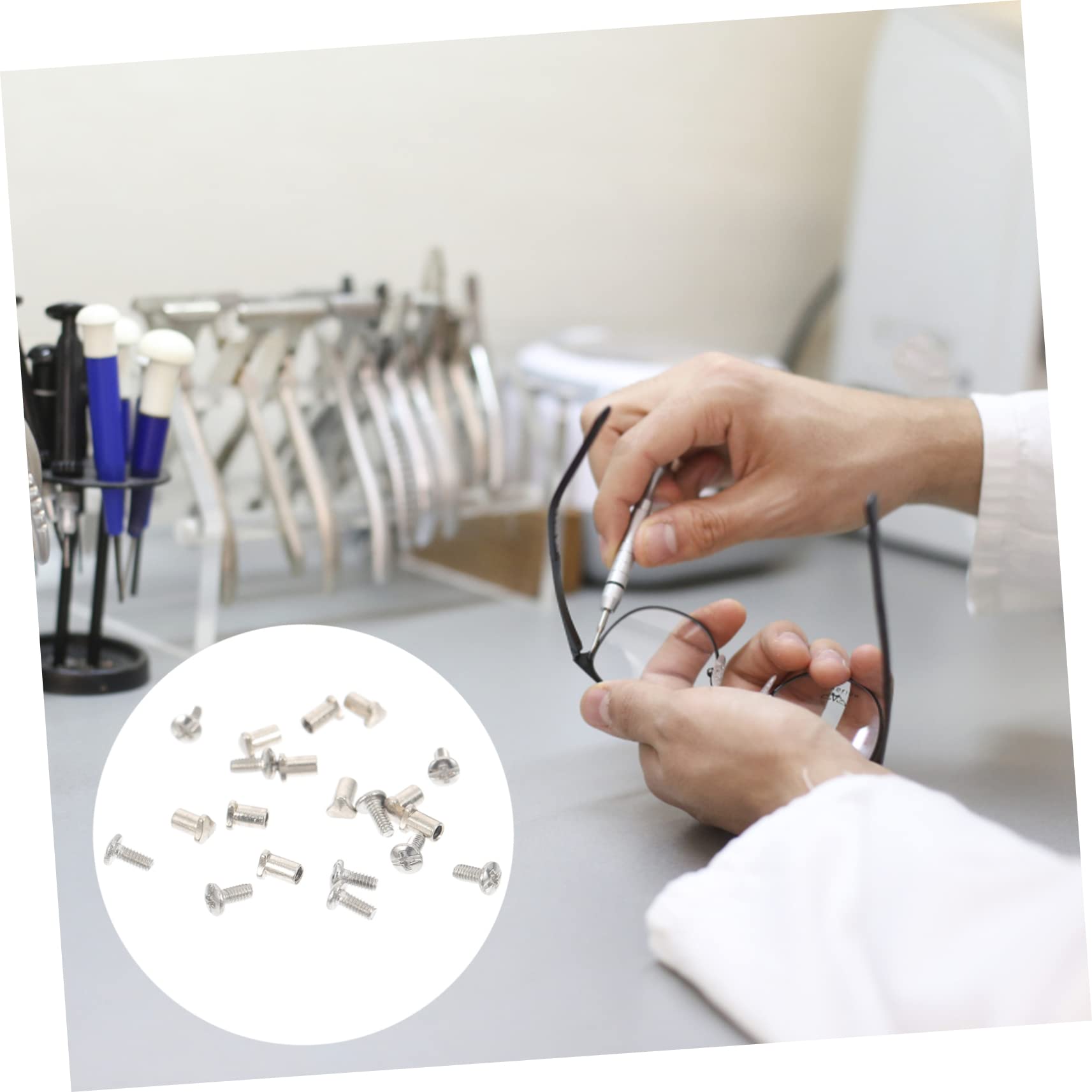 WATIIFUFU 2-Pack Glasses Repair Kit - Premium Metal Screws & Accessories for Eyeglass Frame Repair, Replacement Parts for Sunglasses & Reading Glasses - Perfect for Home, Office & Travel Eyewear Maintenance