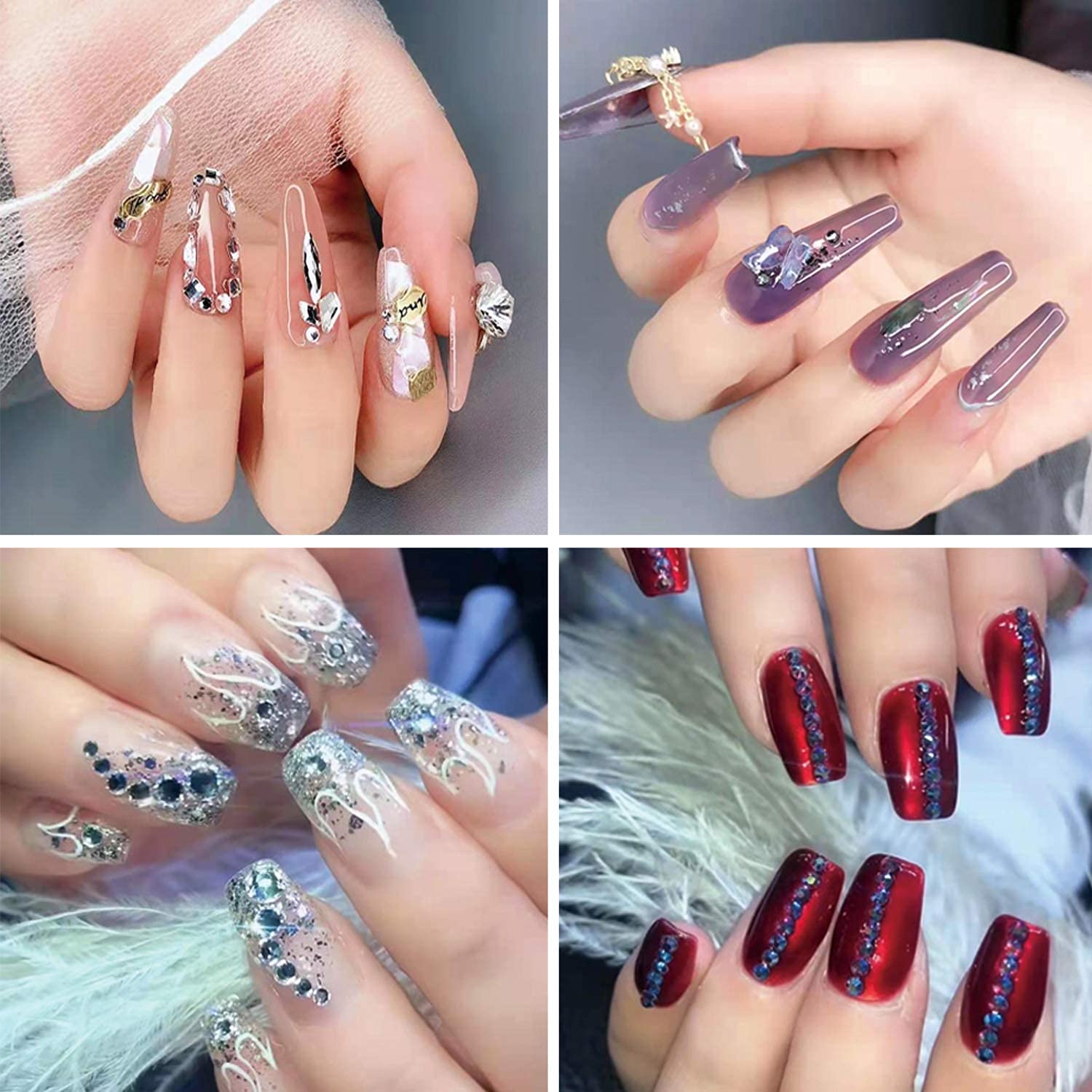 42 in 1 Professional Acrylic Nail Kit with Powder, Brush, Glitter & French Tips - Complete DIY Manicure Set for Salon & Home Nail Art - Perfect for Gel Extensions, Nail Decoration & Acrylic Nail Designs