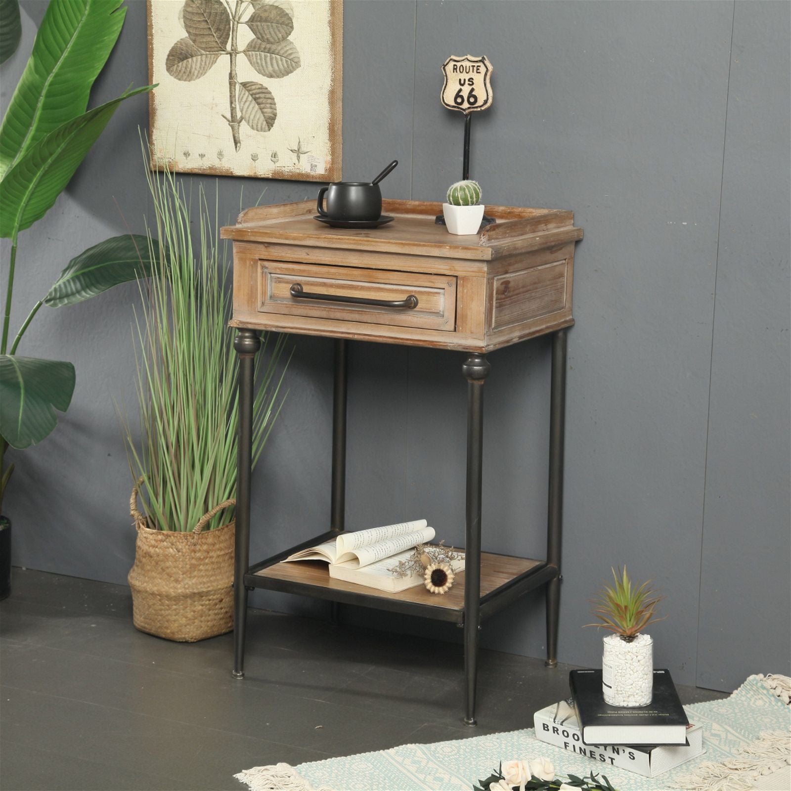 Modern Adroit Side Table by Urban Style - Stylish End Table for Living Room, Bedroom, or Office - Perfect for Coffee, Books, and Decor
