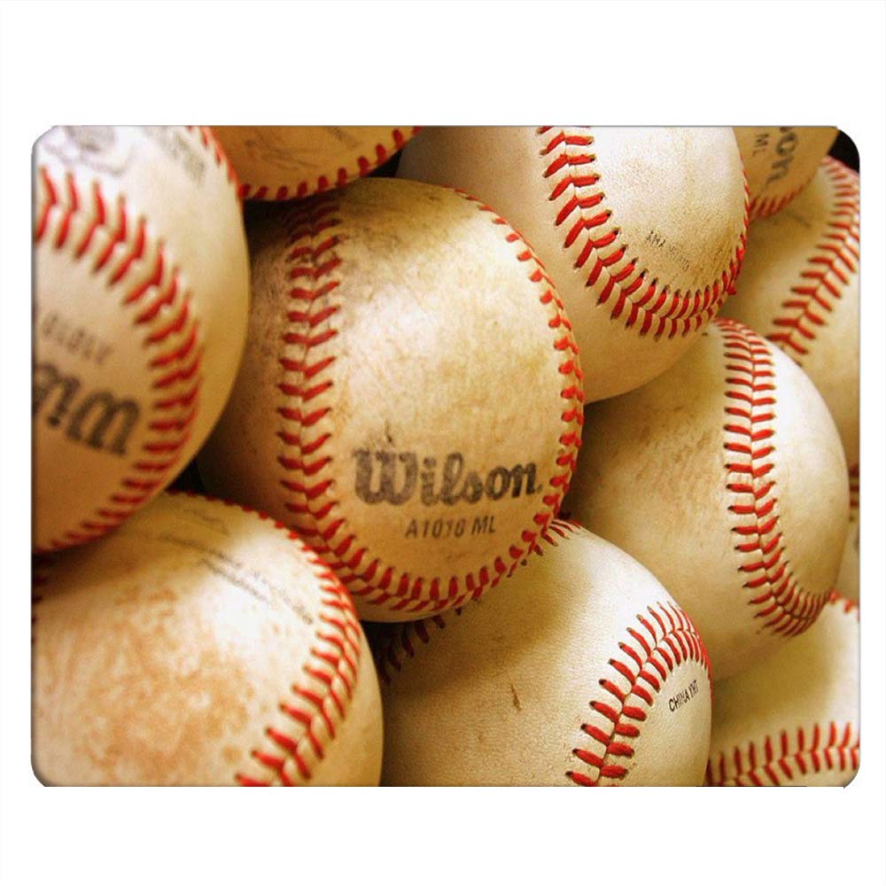 Vintage Baseball Design Gaming Mouse Pad - Non-Slip Rubber Base, 9.5