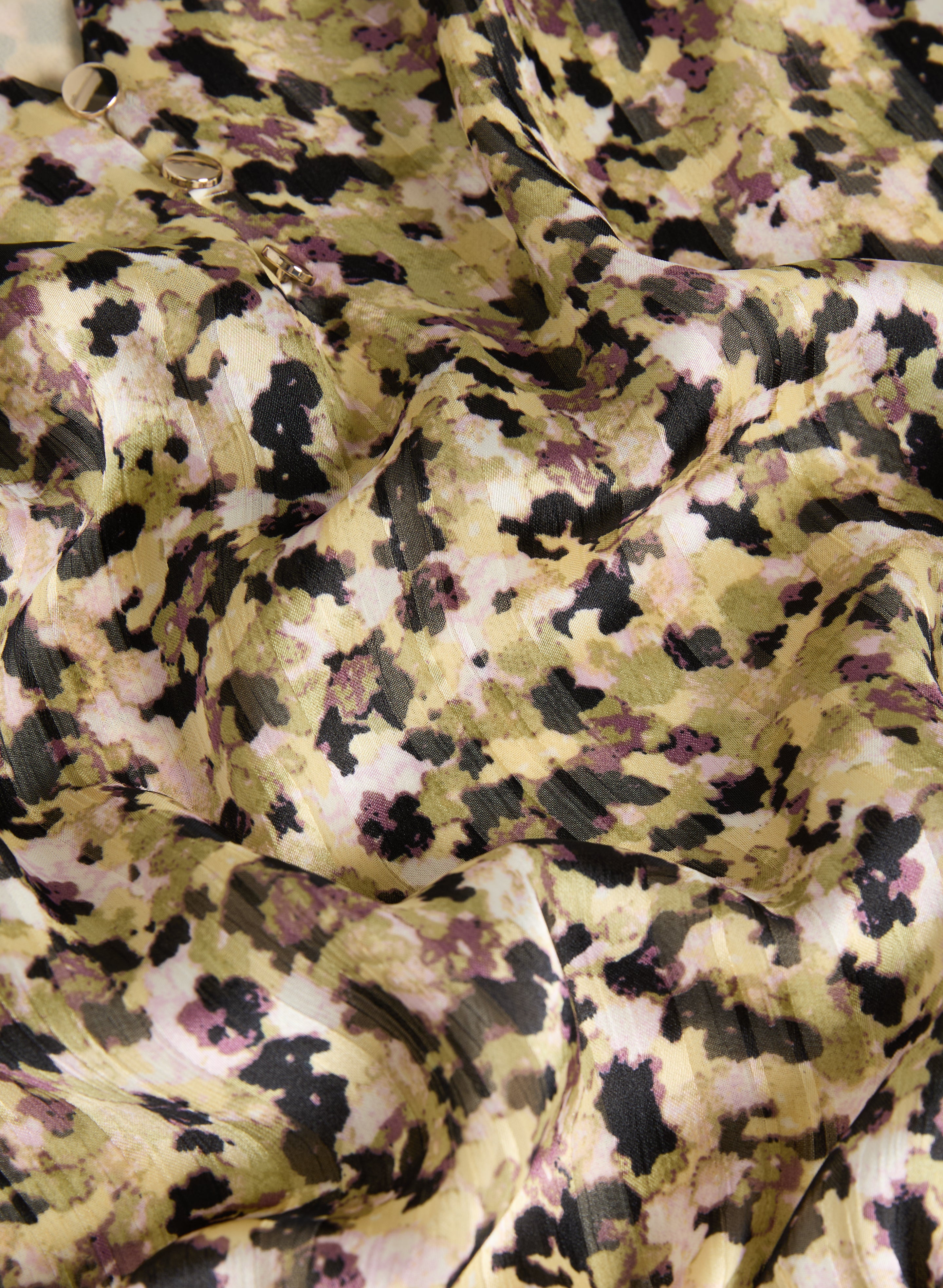 Stylish Abstract Print Smocked Waist Blouse for Women - Perfect for Office Wear, Date Nights & Casual Outfits