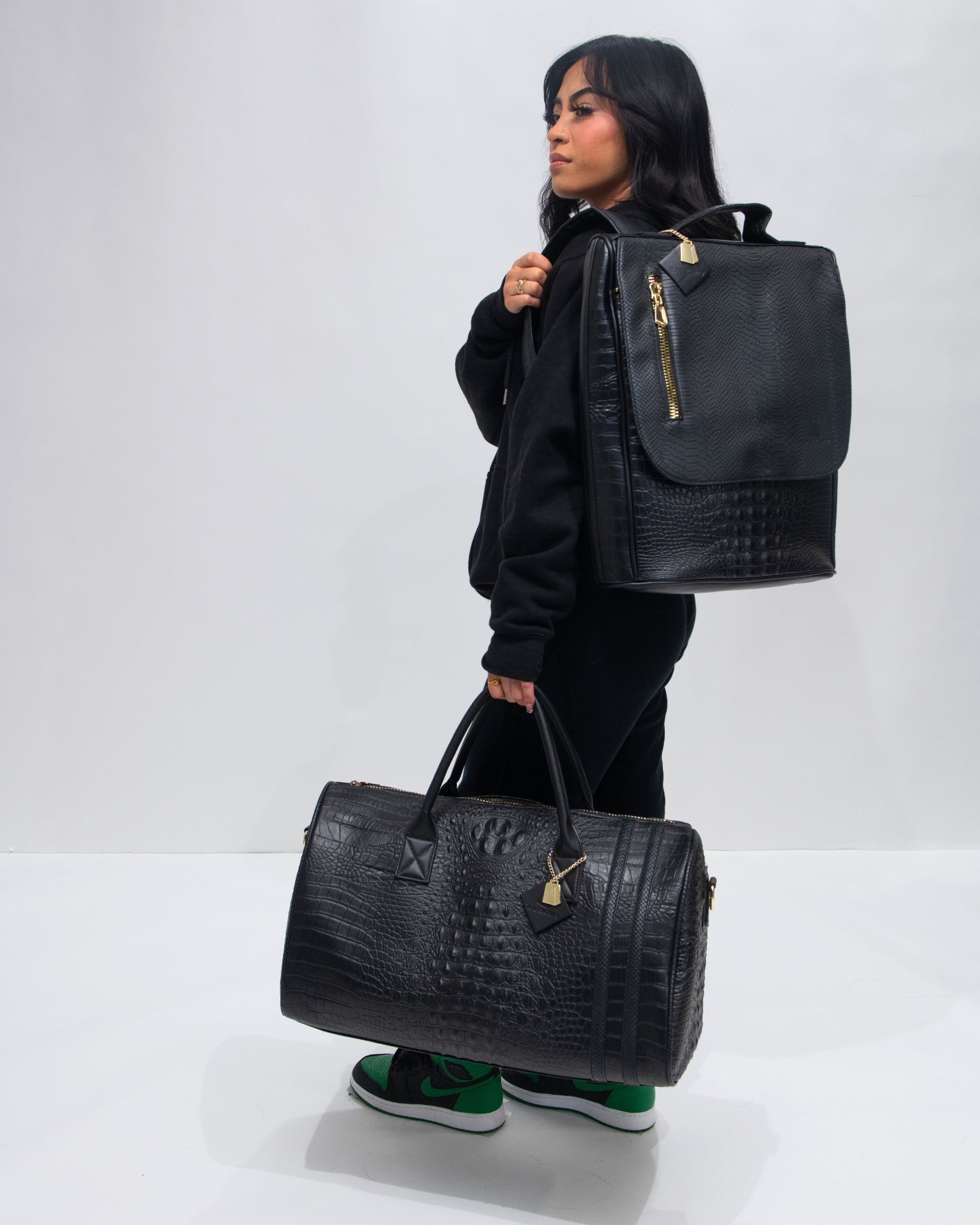 Apollo 2 Travel Set in Black - Premium Compact Luggage for Business & Vacation Trips | Perfect Carry-On for Airplanes, Hotels & Weekend Getaways