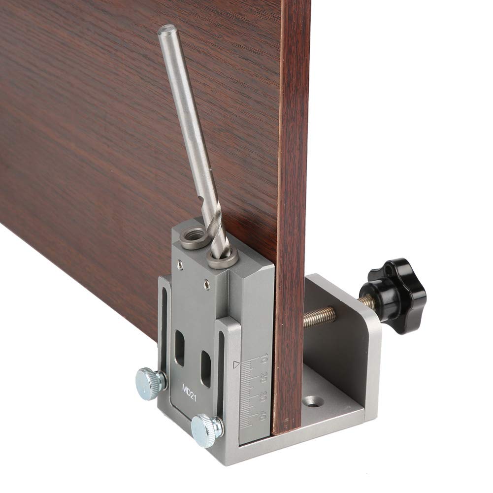 Mini Pocket Hole Jig Kit - Woodworking Drill Guide with Step Drill Bits for DIY Furniture & Cabinet Making | Perfect for Home Improvement Projects