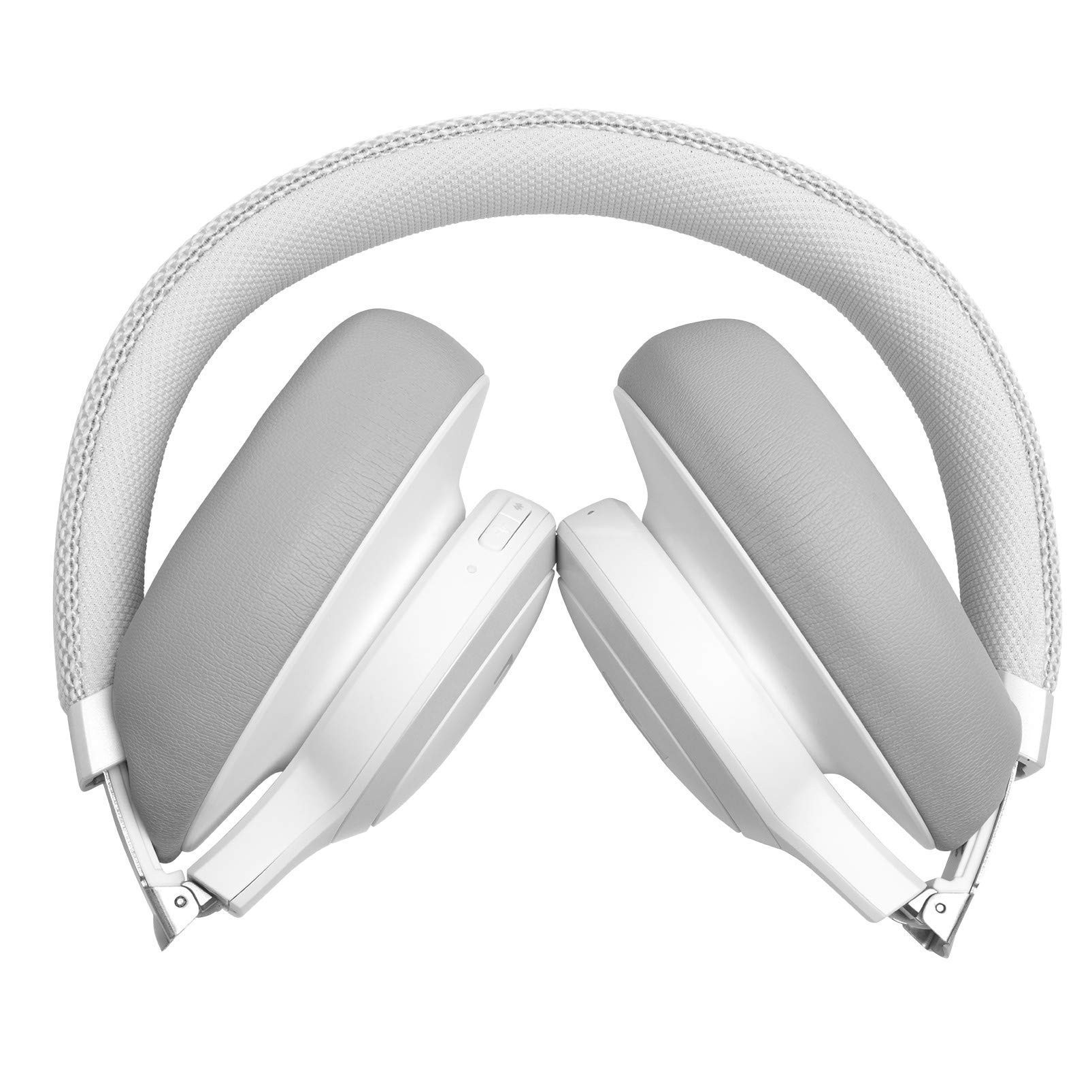 JBL Live 650BTNC Wireless Bluetooth Headphones with Active Noise Cancelling (ANC), 30-Hour Battery, Comfortable Over-Ear Design - White (Renewed) - Perfect for Travel, Work & Music Lovers