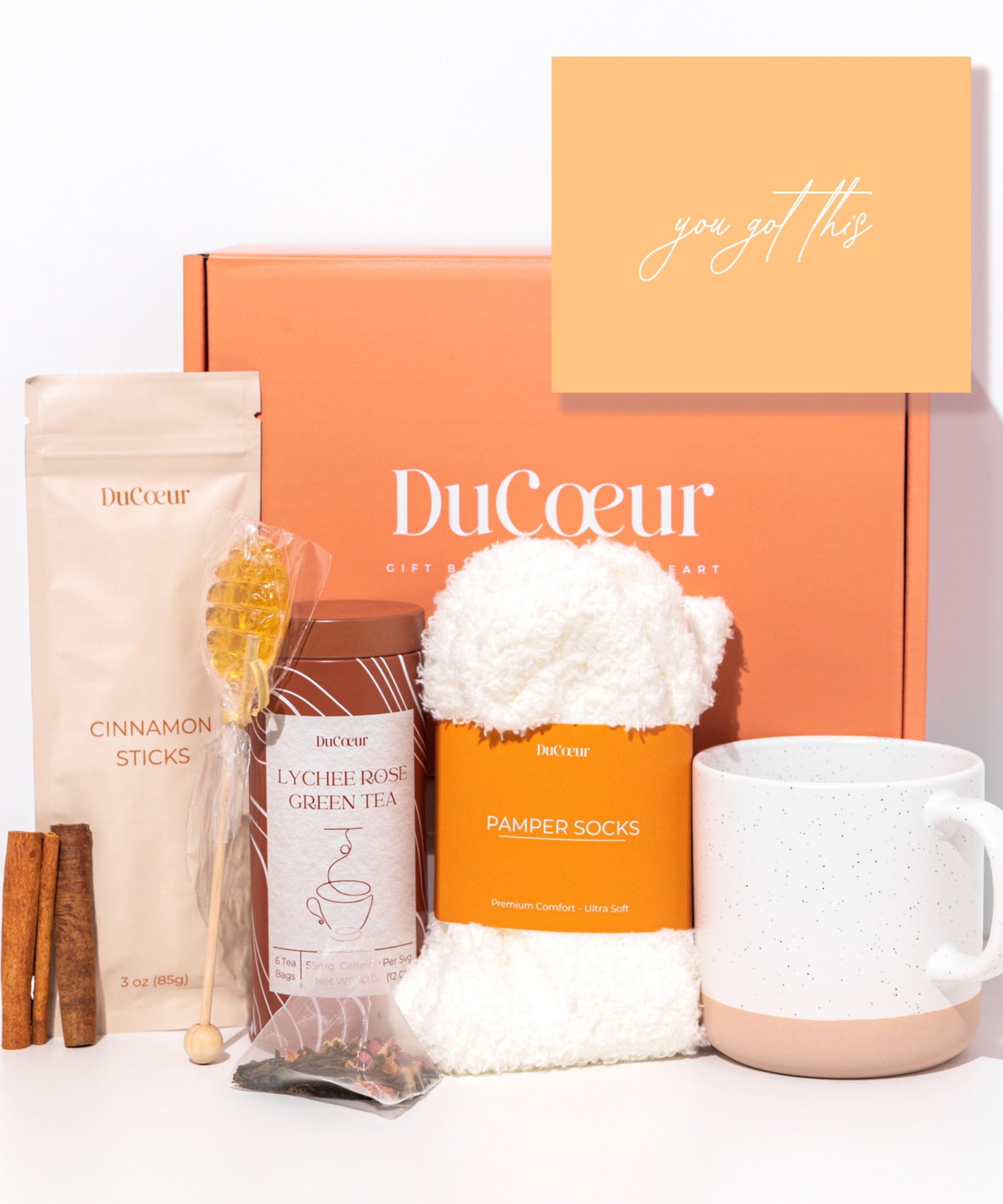 Premium Tea Gift Box for Women - Luxury Self Care Package with Wellness Gifts, Sympathy & Get Well Soon Gift Basket for Mom - Includes High-Quality Tea & Accessories | Perfect for Relaxation, Spa Days & Thoughtful Gifting