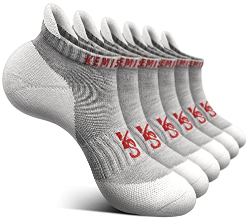 6pairs-gray Heather /Rose Red2989