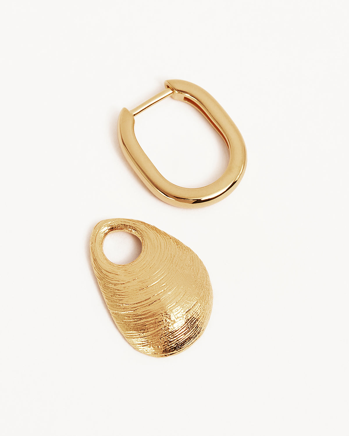 18K Gold Vermeil Underwater Sea Hoop Earrings - Elegant Dainty Hoops for Women, Perfect for Beach Vacations, Pool Parties & Summer Outfits