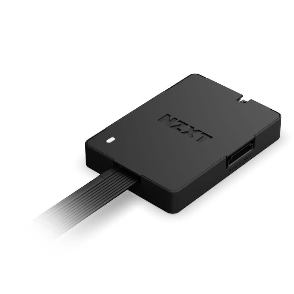NZXT Control Hub - Digital RGB Lighting & PWM Fan Controller for PC - Manage 5 PWM or 4 NZXT Single-Frame Fans with CAM Software - Perfect for Gaming PC Setup & Custom RGB Lighting