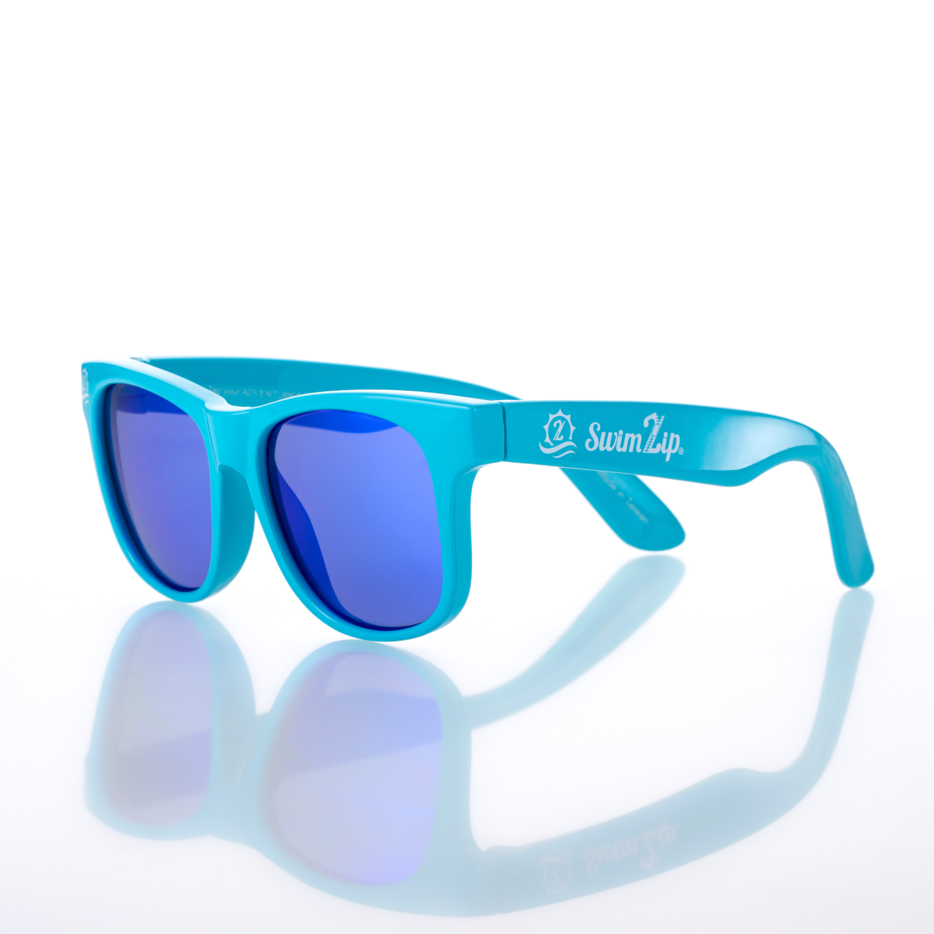 Kids Polarized Wayfarer Sunglasses - UV400 Protection, Scuba Blue - Perfect for Beach, Outdoor Play & Summer Activities