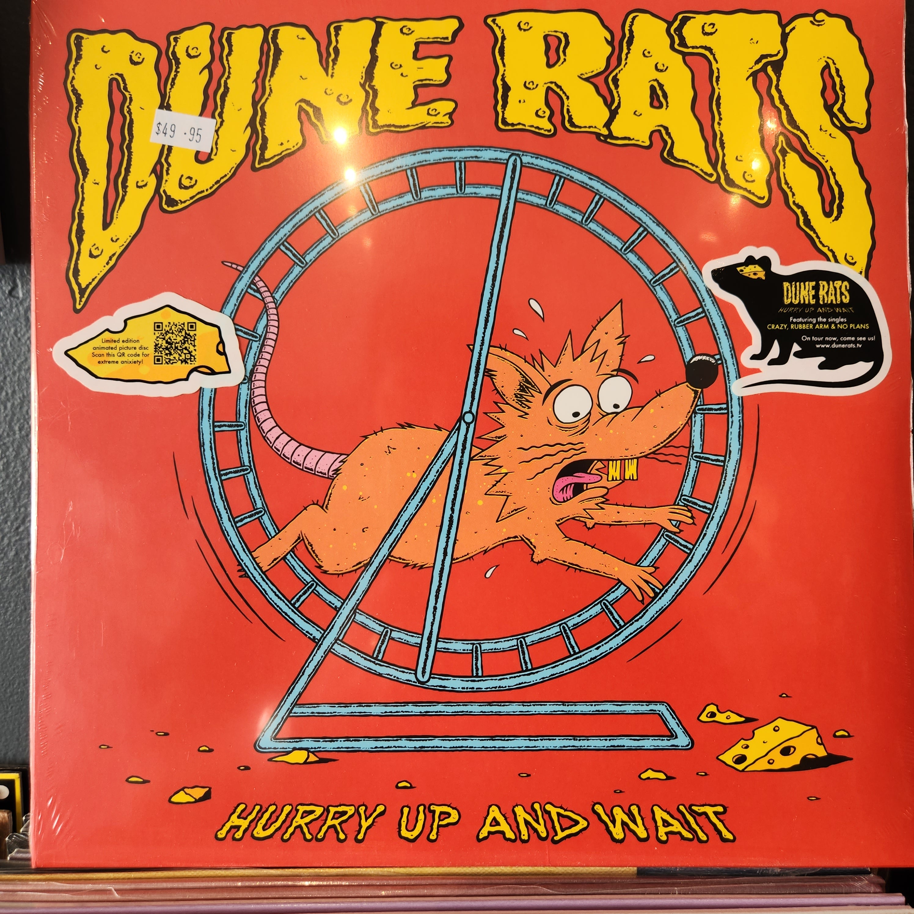 Dune Rats - Hurry Up and Wait Limited Edition Colored Vinyl LP | Punk Rock Music Record for Collectors & Music Lovers | Perfect for Home Listening, Gifts & Vinyl Collections