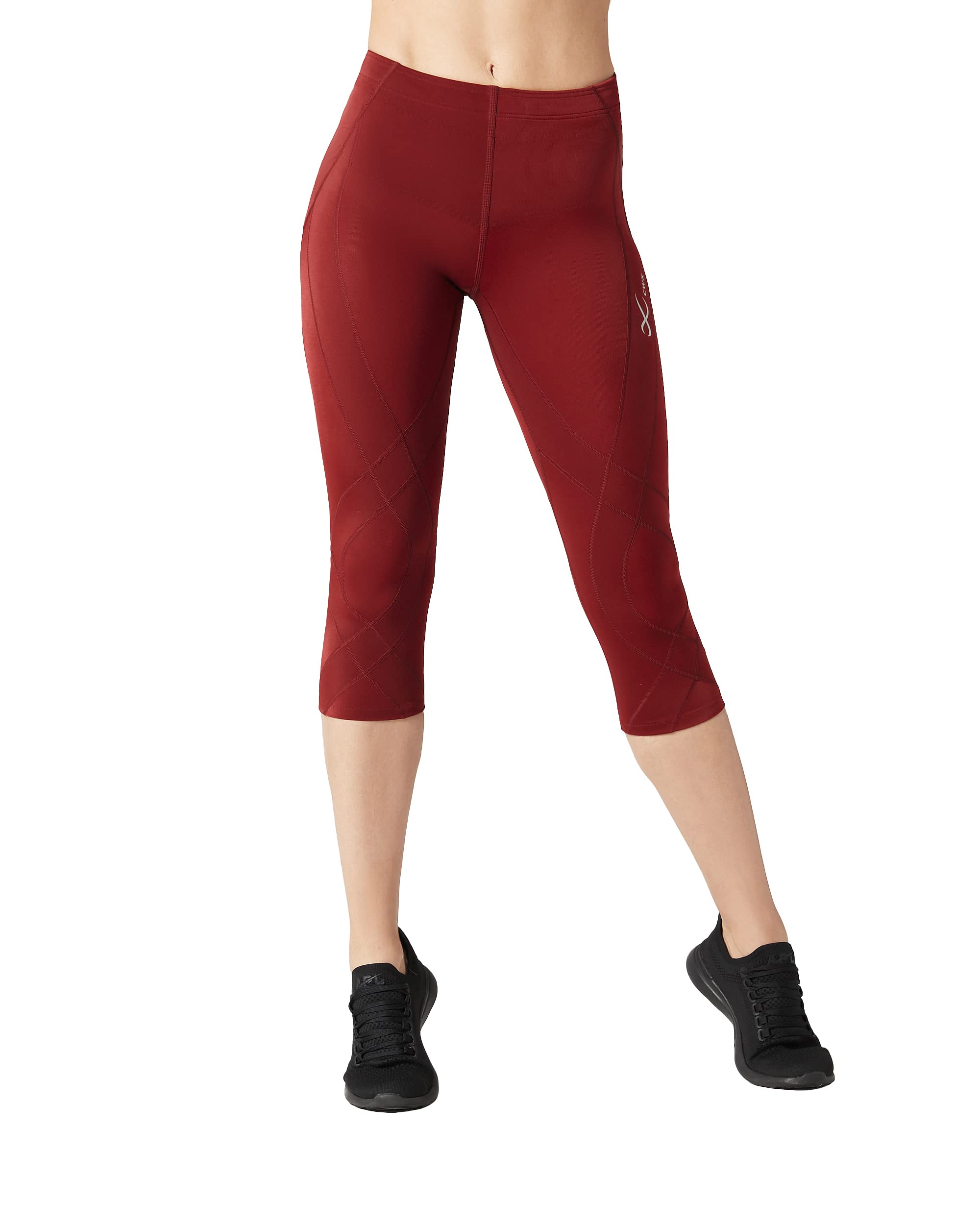 CW-X Women's Endurance Generator 3/4 Compression Tights - Joint & Muscle Support for Running, Cycling & Workouts - High-Performance Athletic Leggings for Active Women
