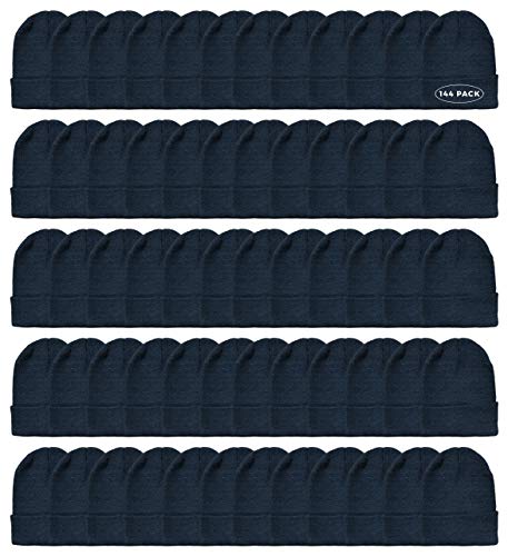 144 Pack Unisex / Solid Black