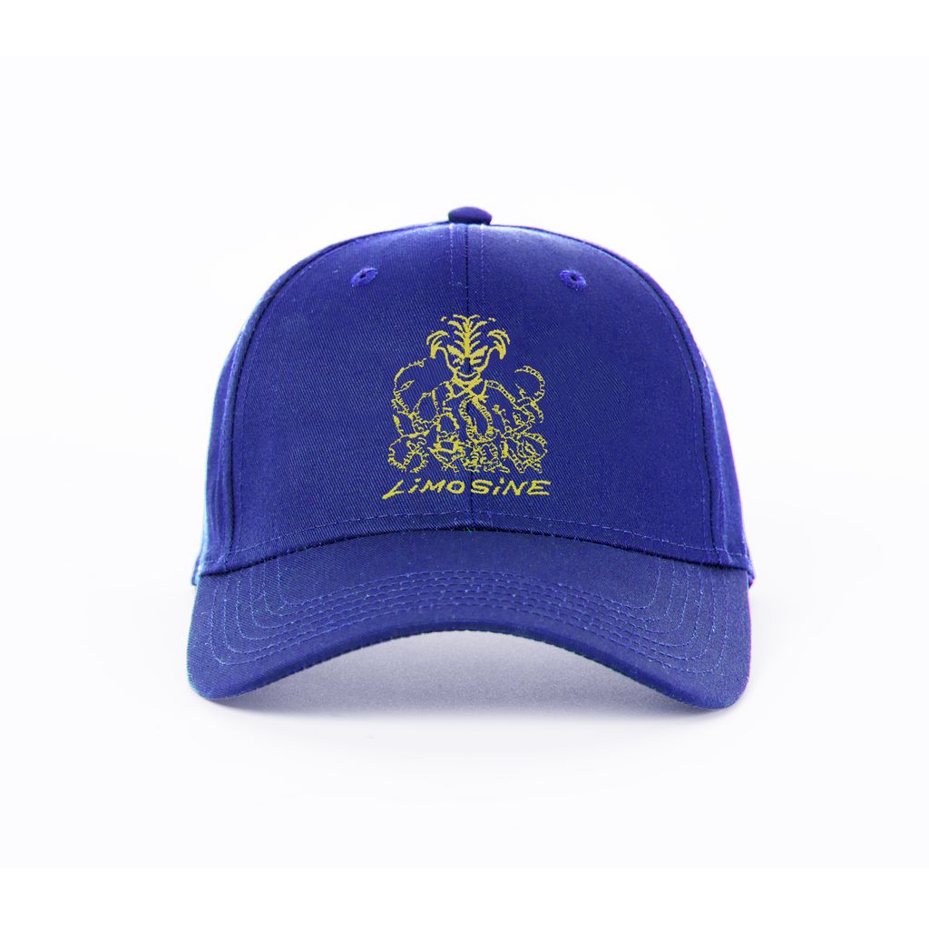 Limosine Snake Pit Hat - True Blue with Neon Yellow Accents - Stylish & Unique Headwear for Concerts, Festivals, and Outdoor Adventures