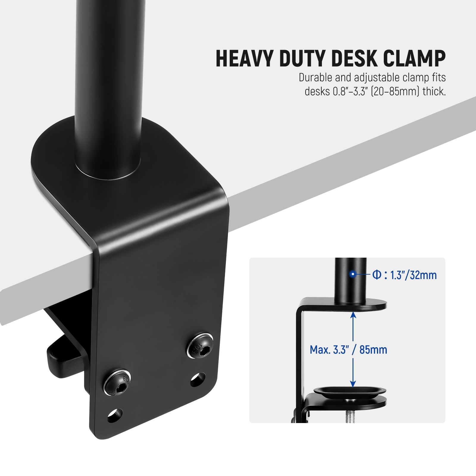 NEEWER ST004 Adjustable Desktop Camera Stand for DSLR, Webcam & Smartphone - Perfect for Live Streaming, Video Calls & Content Creation