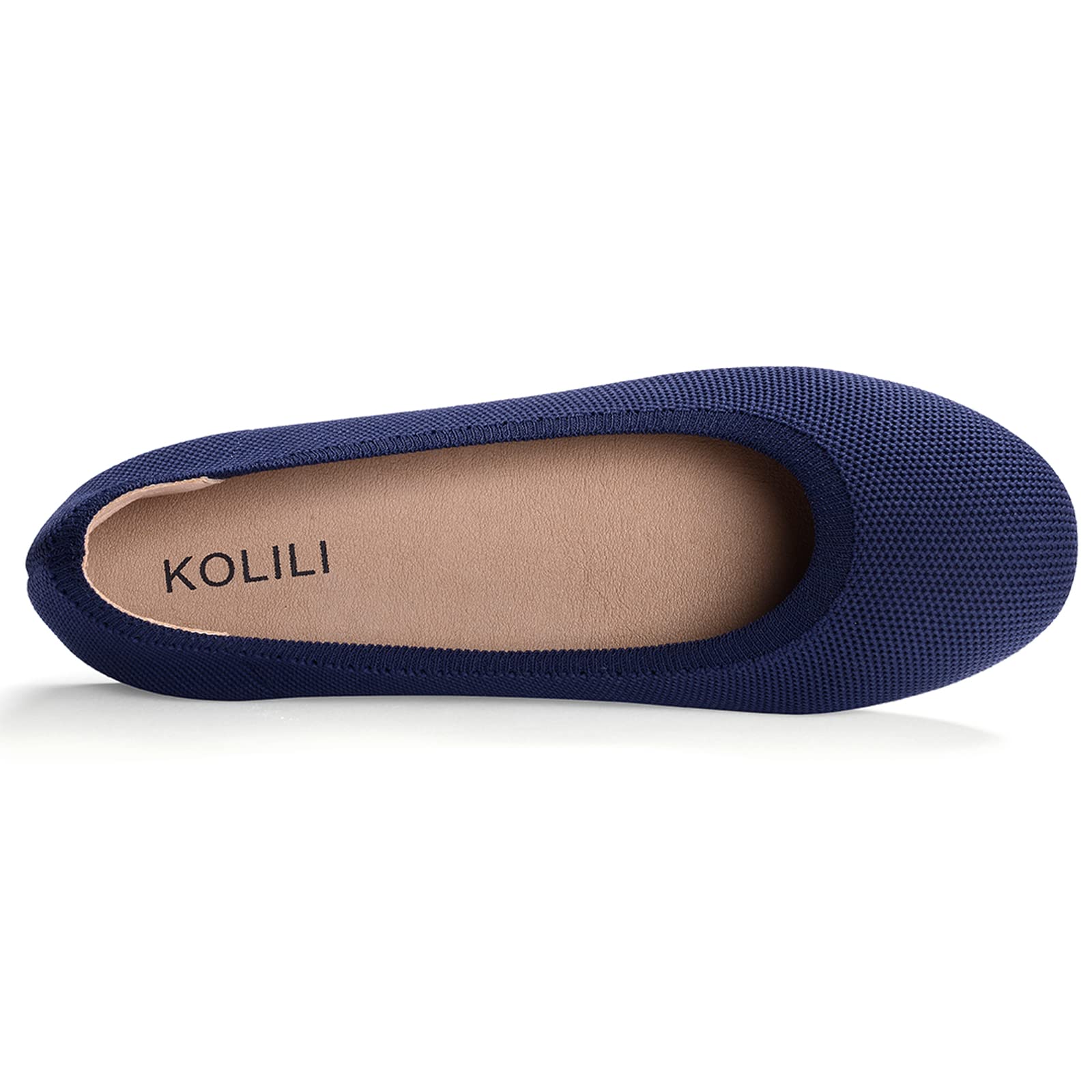 KOLILI Women's Knit Ballet Flats - Comfortable Slip-On Casual Shoes for Women | Perfect for Office, Walking, and Dressy Occasions