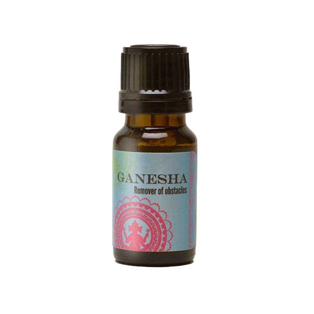 Authentic Ganesha Oil for Meditation & Spiritual Blessings - World Magic Pure Essential Oil for Yoga, Puja, Home Altar & Positive Energy
