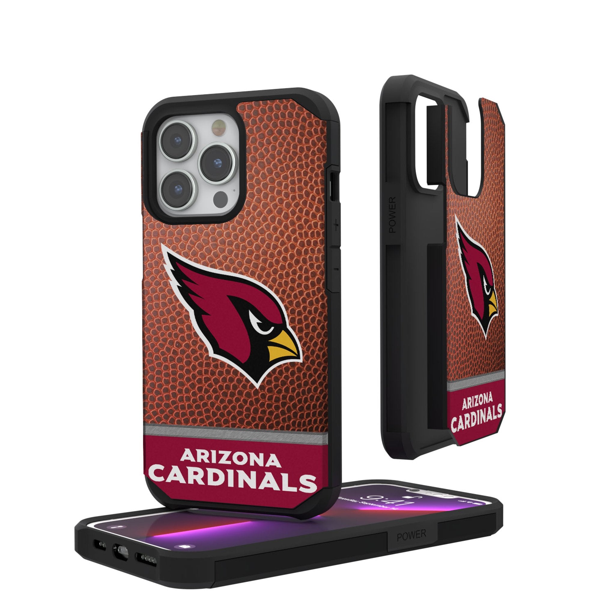 Arizona Cardinals Football Wordmark Rugged Protective Phone Case for iPhone & Samsung - Durable Shockproof Cover for NFL Fans, Game Day & Outdoor Activities