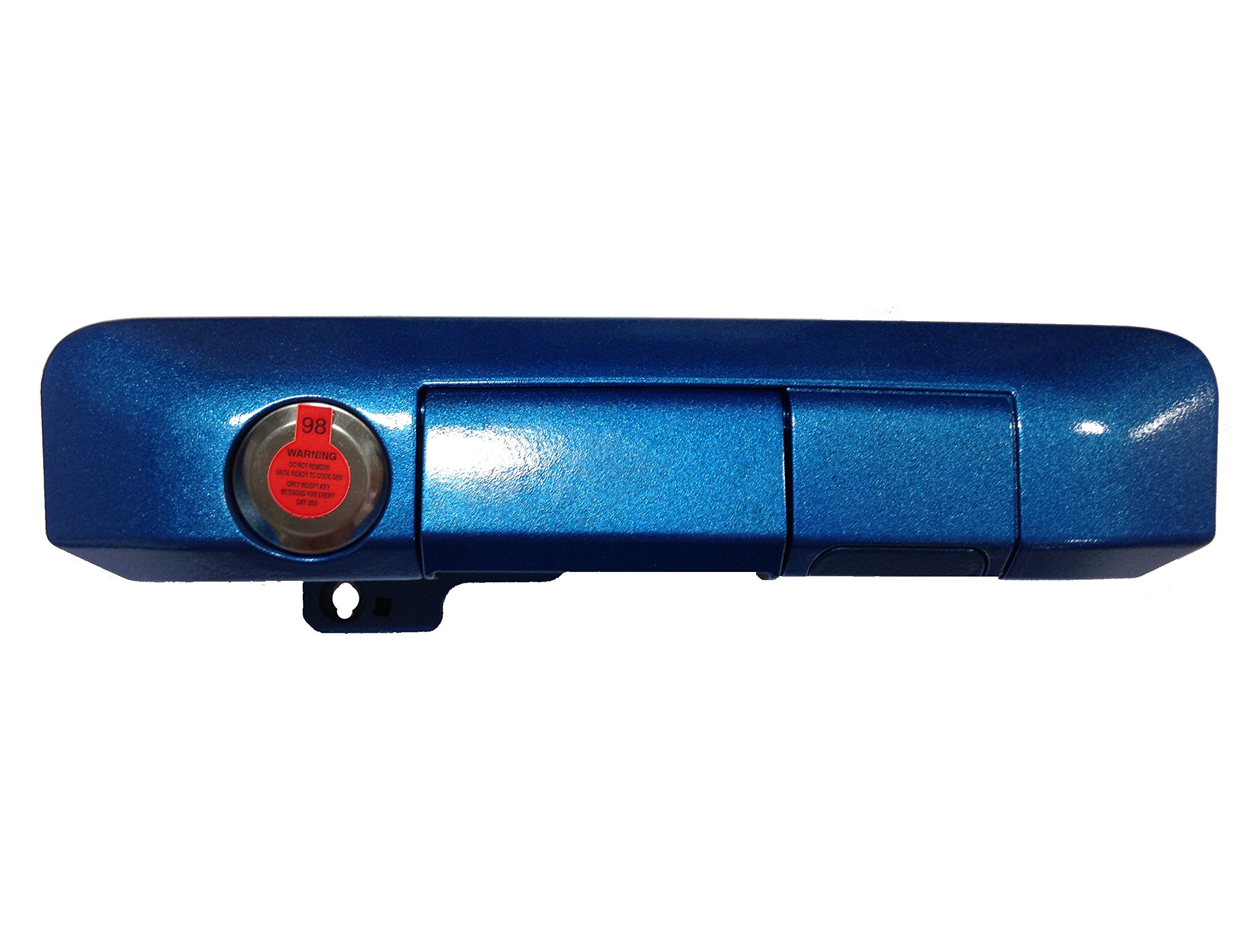 Pop & Lock PL5402 Speedway Blue Manual Tailgate Lock with Bolt Codeable Technology for Toyota Tacoma (2005-2023) - Secure Anti-Theft Truck Accessory for Parking Lots, Job Sites & Outdoor Adventures