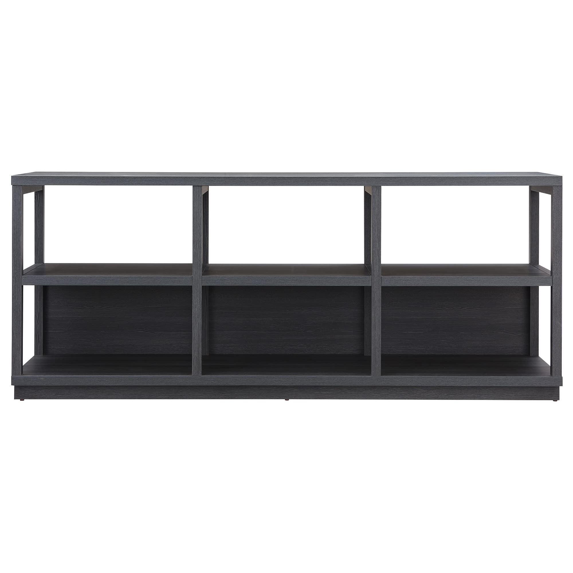 Thalia 80-Inch Rectangular TV Stand in Charcoal Gray - Modern Entertainment Center for Living Room, Bedroom & Home Theater